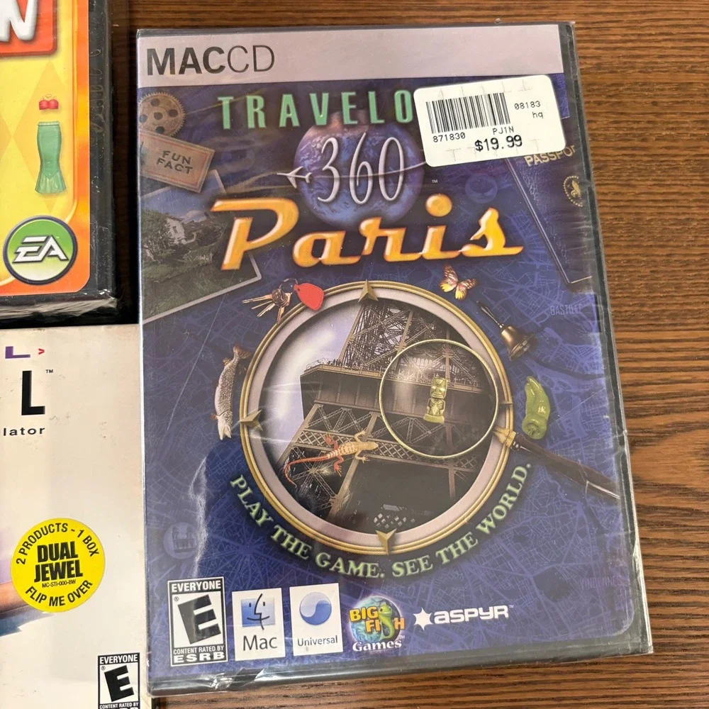 Lot of 9 PC Mac Games Sims 2 Pets Civilization IV Virtual Pool 360‎ Paris CD-ROM